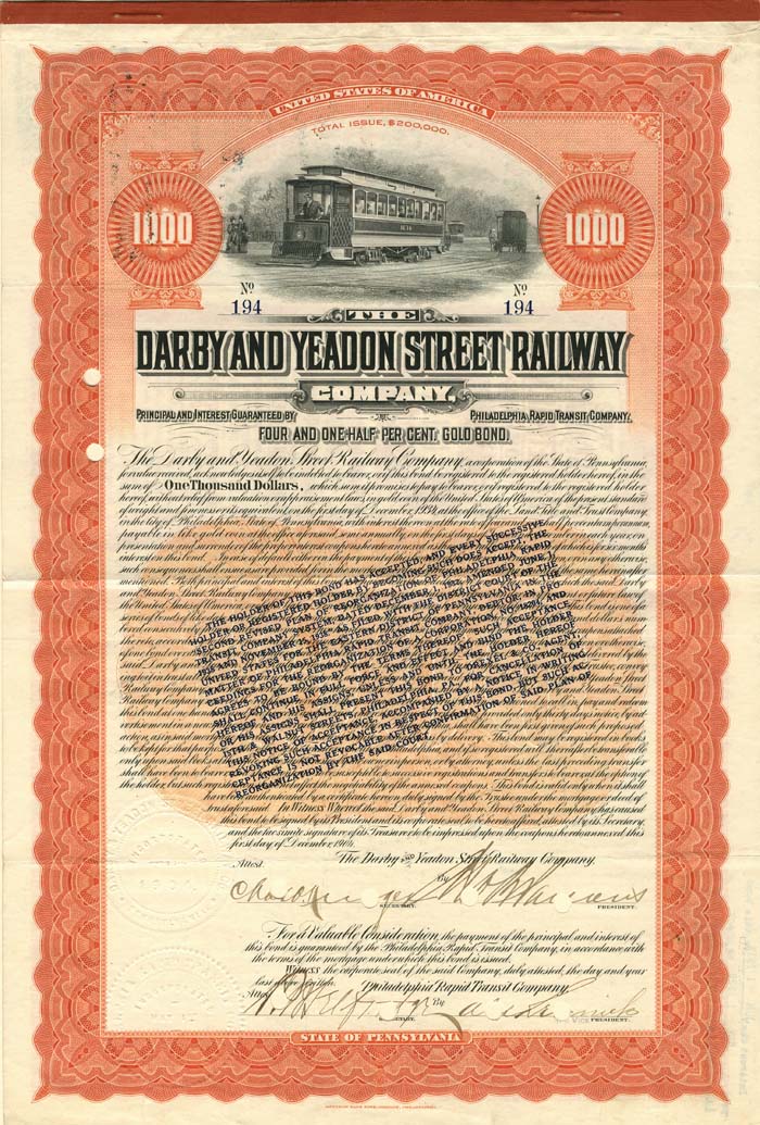 Darby and Yeadon Street Railway